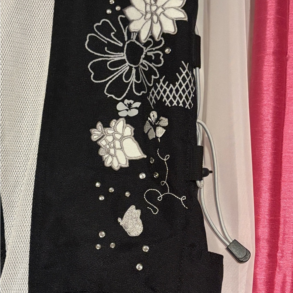 Scorpion Exo Motorcycle Black and White Pants with Embellishments - Picture 3 of 7